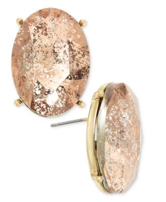 I.N.C. International Concepts - Oval Stone Button Earrings