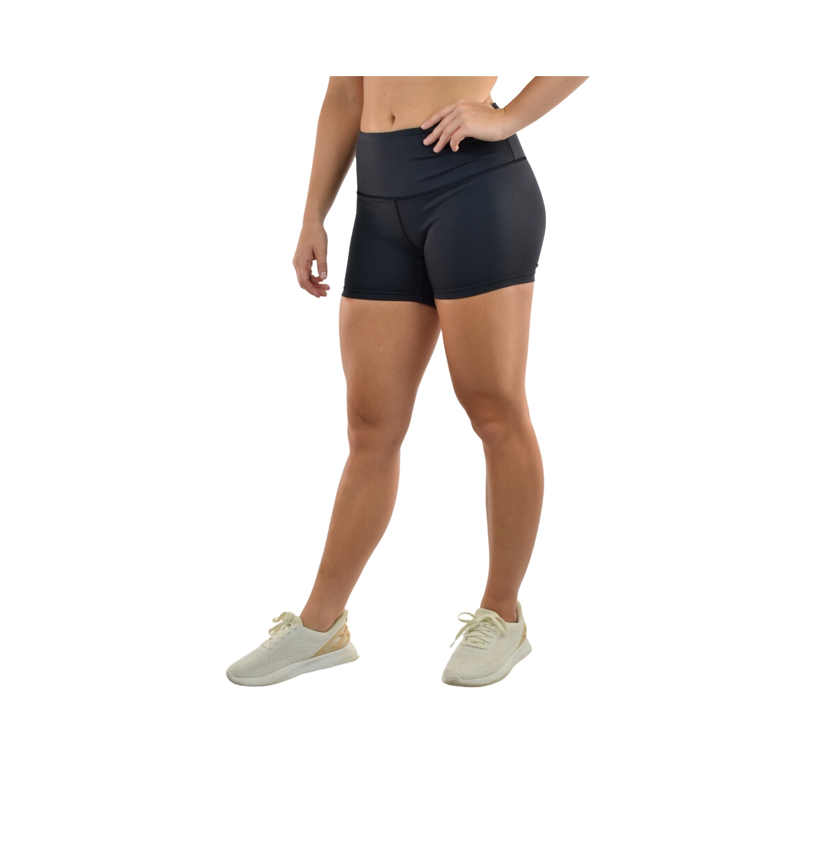 Women's Leakproof Activewear Mid-Rise Shorts For Bladder Leaks and Periods - Black
