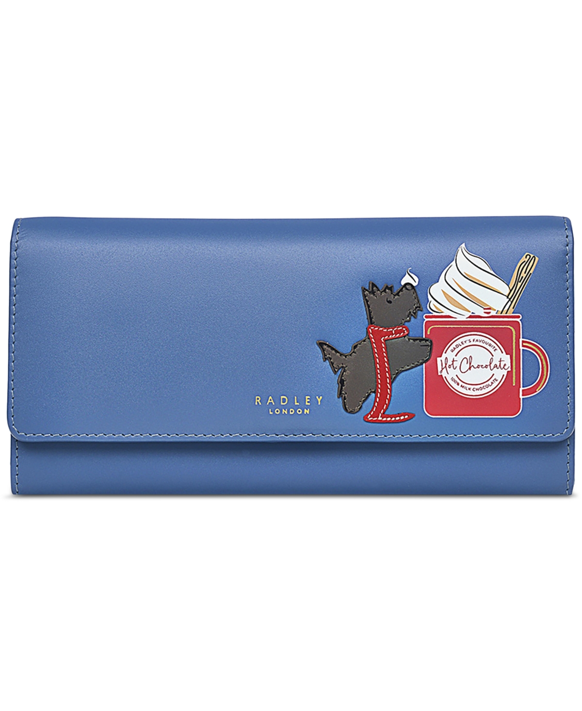 Radley Hot Chocolate Large Leather Flapover Wallet - Storm