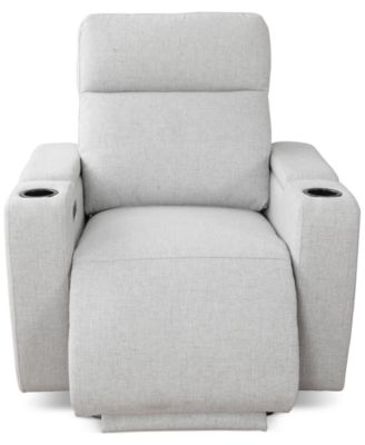Greymel 37" Zero Gravity Fabric Chair with Power Headrest, Created for Macy's