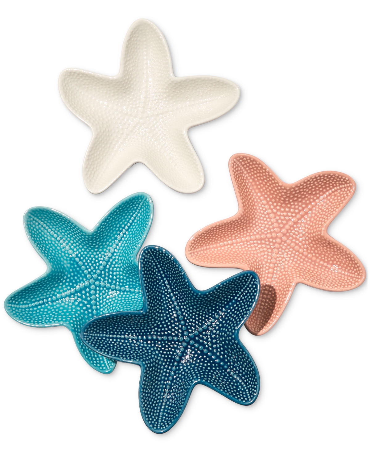 Starfish Appetizer Plates, Set of 4, Created for Macy's