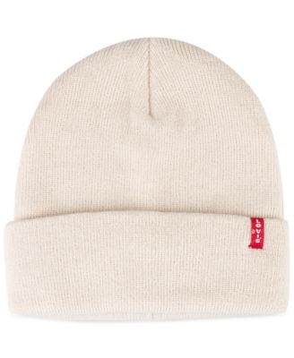 Men's Stocking Stuffer Gift Ready Red Tab Beanie 