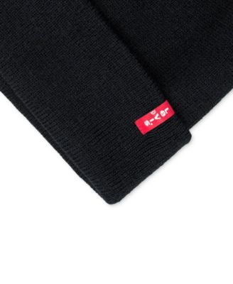 Men's Stocking Stuffer Gift Ready Red Tab Beanie 