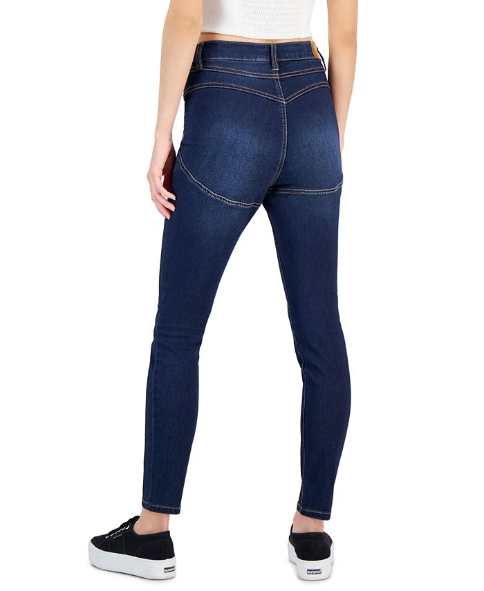 Dollhouse Juniors' High-Rise Seamed Curvy Skinny Jeans - Macy's