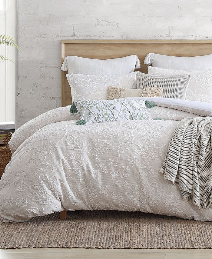 Hotel Collection Linen/Modal Blend 3-Pc. Duvet Cover Set, Full/Queen, Created for Macy's - Natural