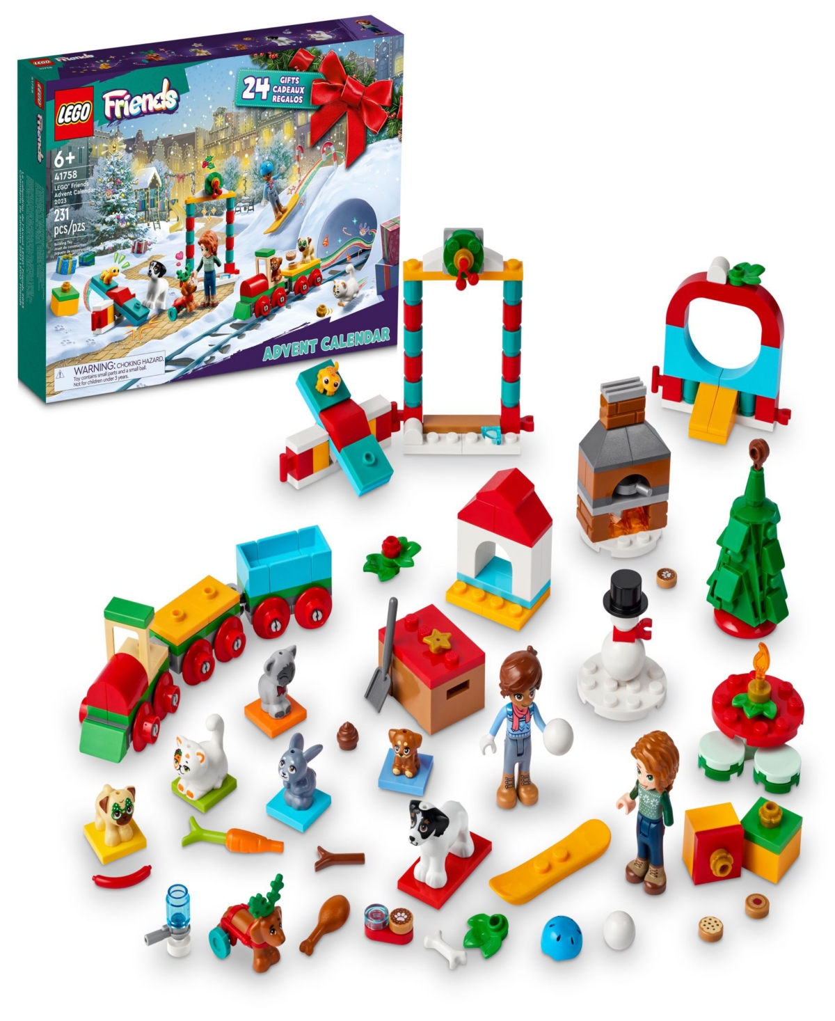 Lego Friends Advent Calendar 2023 41758 Building Toy Set 231 Pieces In Multicolor