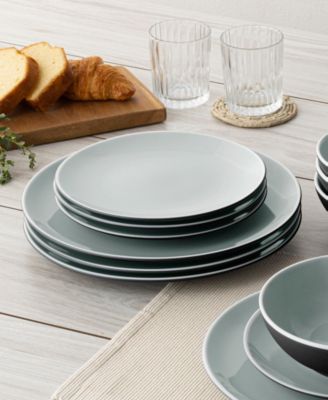 ColorTrio Coupe 16 Piece Dinnerware Set, Service for 4