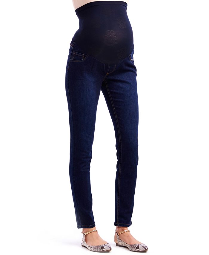 Jessica Simpson Maternity Skinny Jeans, Dark Wash - Macy's