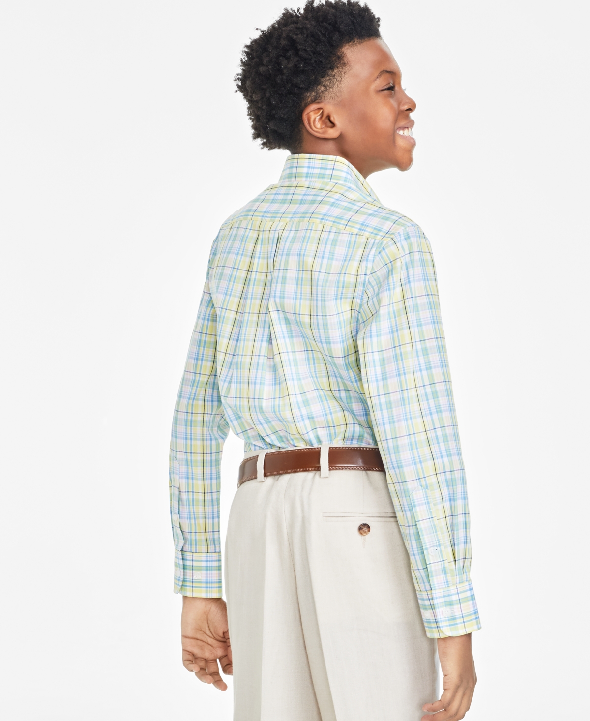 Big Boys Classic Fit Long Sleeve Dress Shirt - Blue