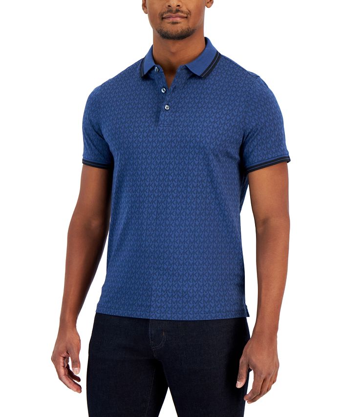 Michael kors polo mens blue sales