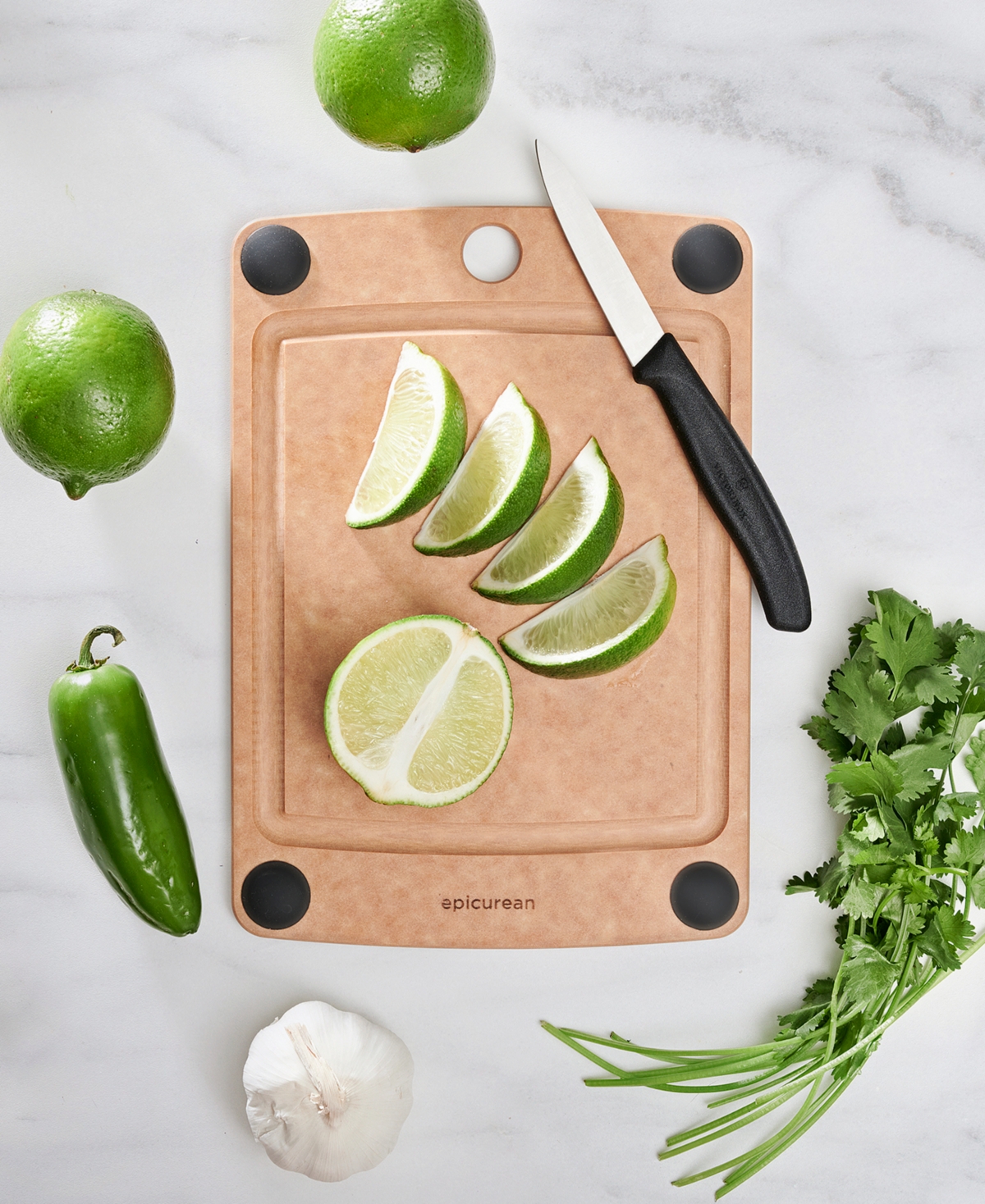 Epicurean All-in-one 10" X 7" Cutting Board In Natural