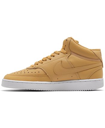 Nike Women's Court Vision Mid Casual Sneakers from Finish Line - Macy's