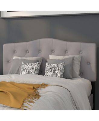 Arched Full Button Tufted Upholstered Headboard