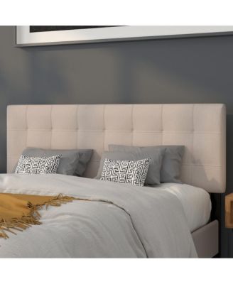 1 PC Metal Quilted Tufted Queen Upholstered Headboard