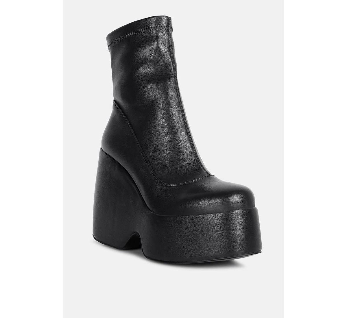 Purnell Womens High Platform Ankle Boots