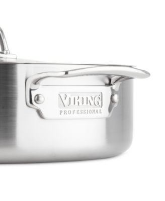 Professional 5-Ply Stainless Steel 6.4-Quart Casserole Pan