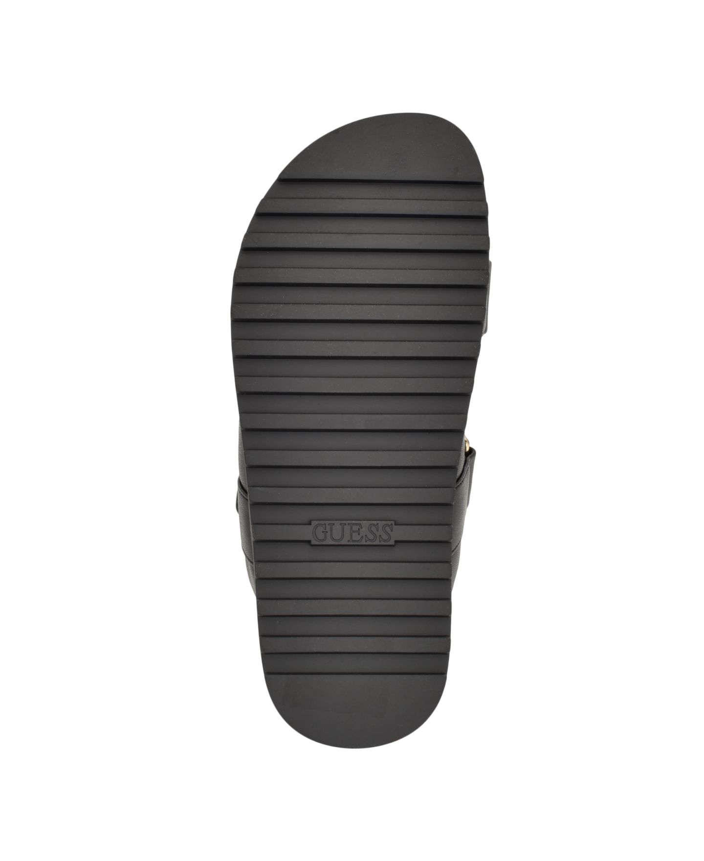 Женские сандалии GUESS Fabulon Two Strap Sporty Footbed, цвет: Чёрный — фото 5