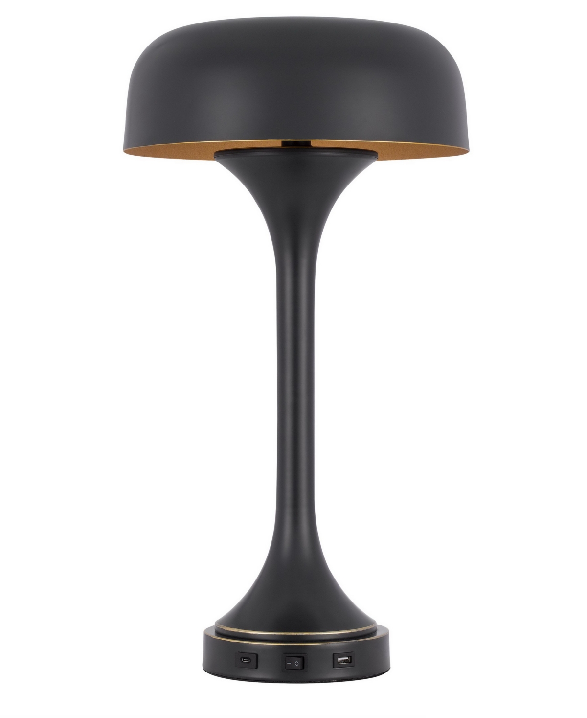 Cal Lighting 22" Height Metal Table Lamp In Dark Bronze