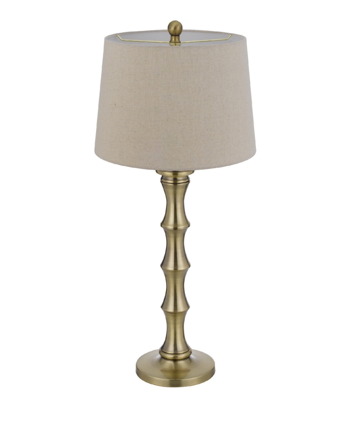 Cal Lighting 32" Height Metal Table Lamp Set In Antique Brass