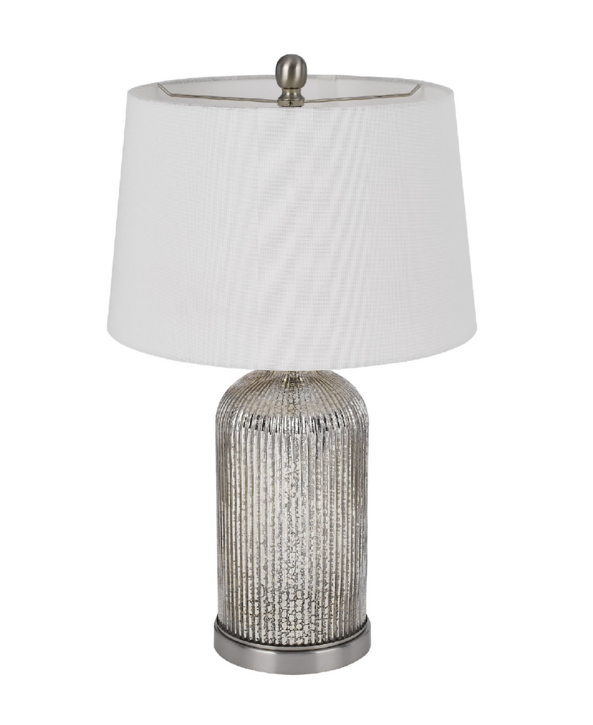 Cal Lighting 26" Height Glass Table Lamp Set In Antique Mirror
