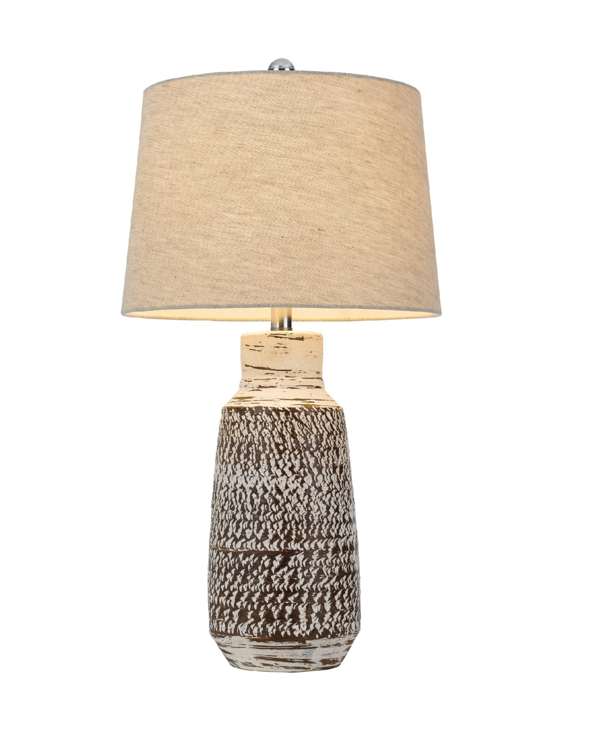 Cal Lighting 27" Height Ceramic Lamp Set In Terra Cotta