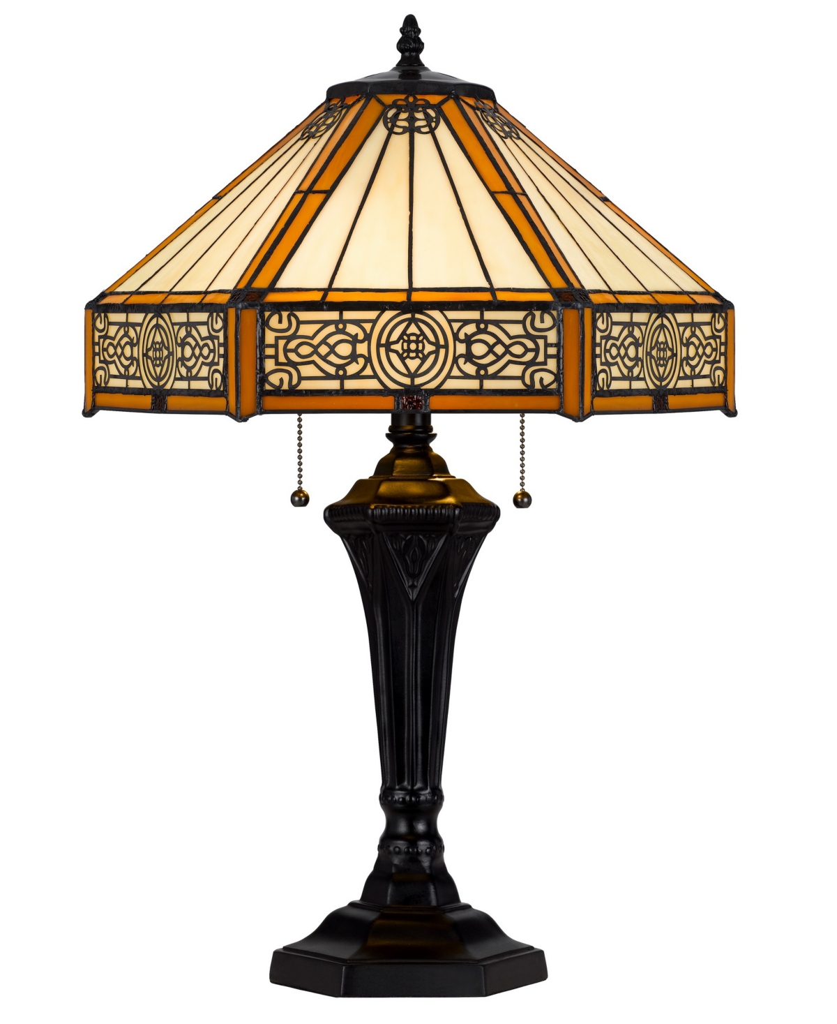 Cal Lighting 24" Height Metal And Resin Table Lamp In Dark Bronze