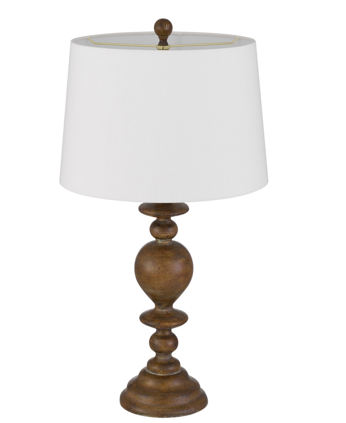 Cal Lighting Kelford 28.75" Height Resin Table Lamp Set In Oak