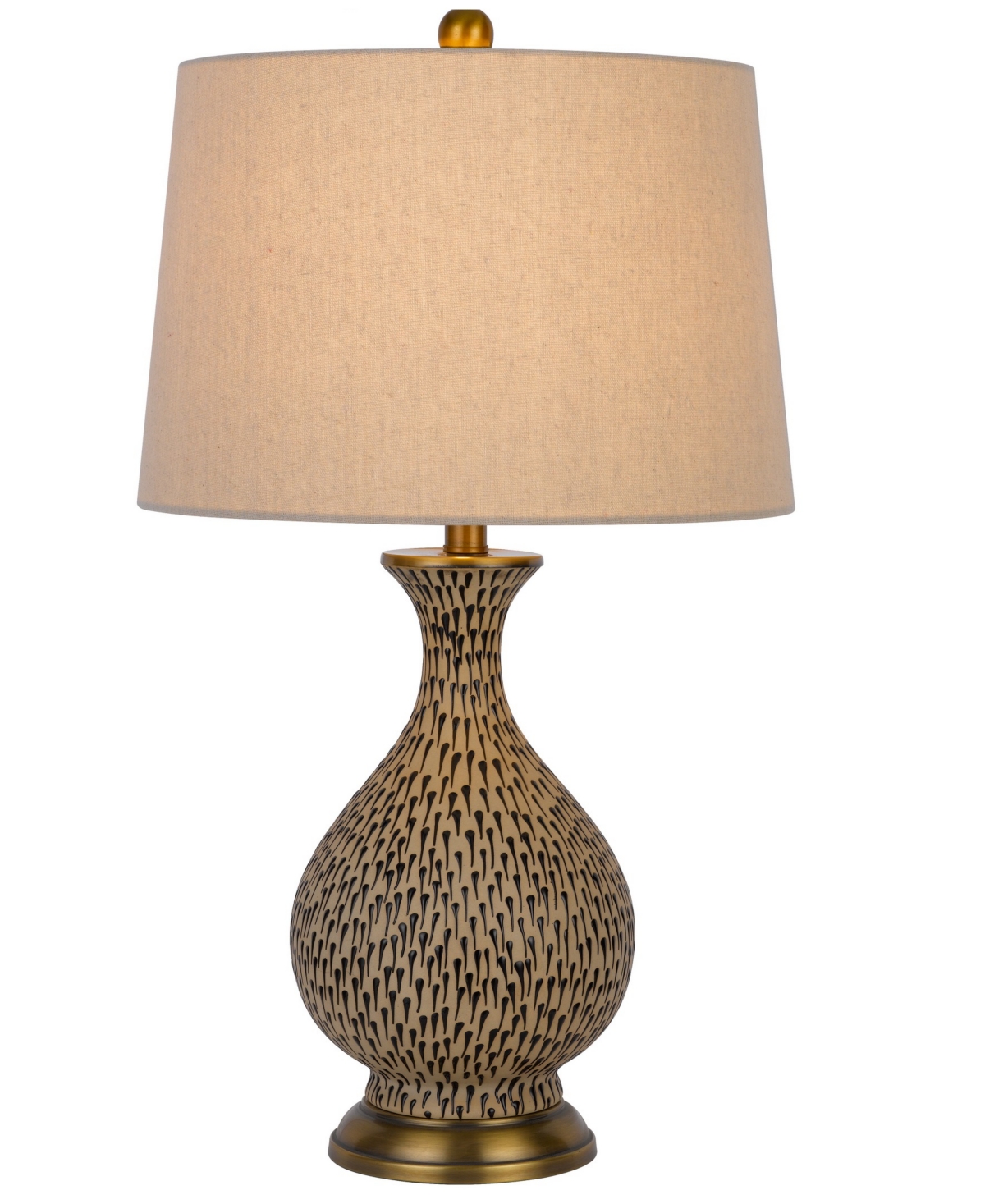 Cal Lighting Orivesi 26" Height Ceramic Table Lamp Set In Terra Cotta