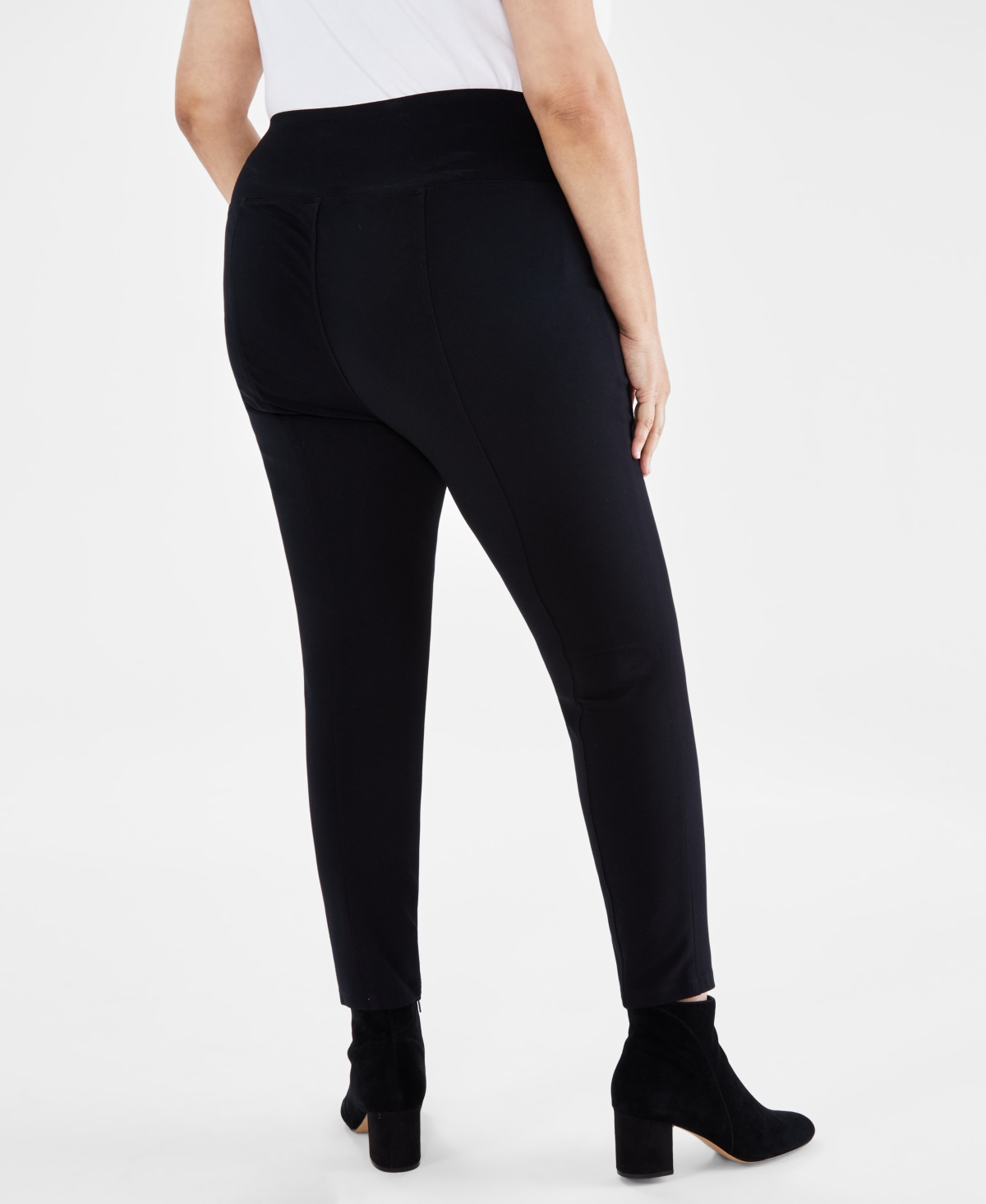 Style & Co Plus Size Pull-On Ponte Knit Pants, Created for Macy's