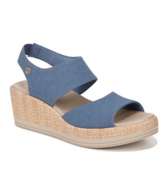 Bzees Reveal Washable Slingback Wedge Sandals - Macy's