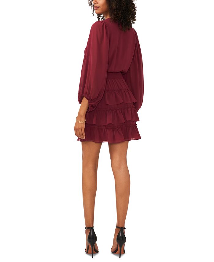 Vince camuto burgundy dress sales