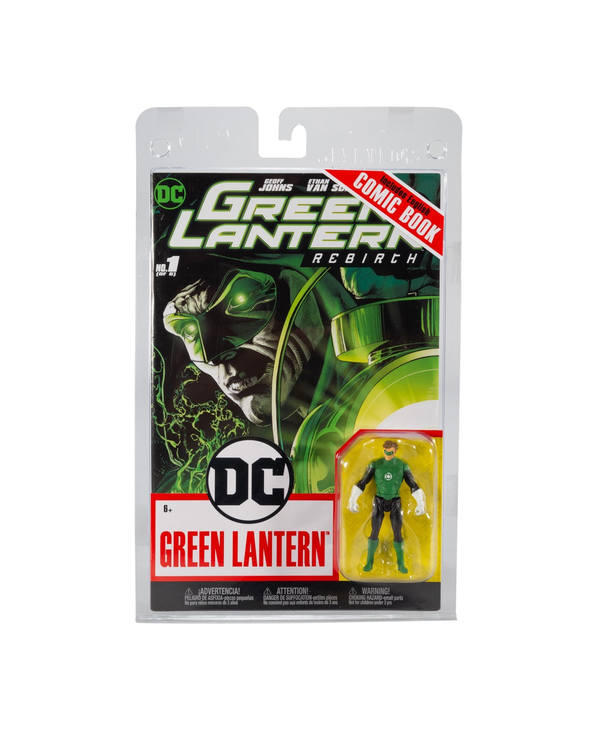 Dc Direct Green Lantern Hal Jordan With Comic Dc Page Punchers 3" Figure In Multi