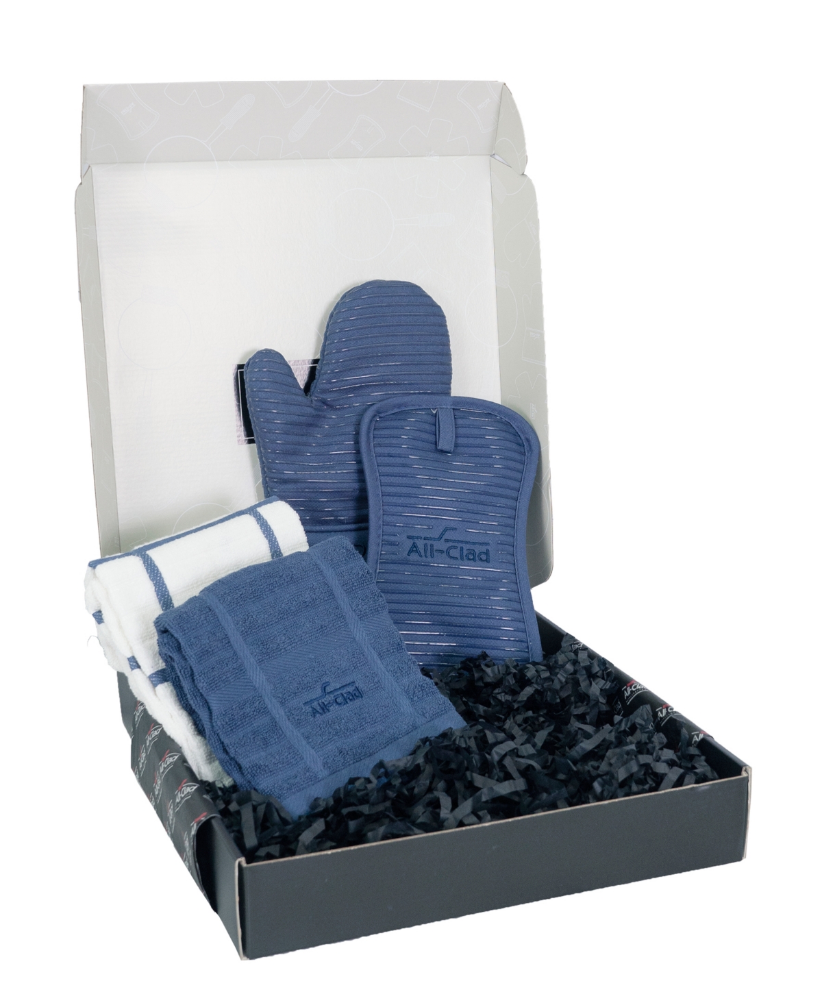 All-clad Foundation Collection 4-piece Gift Set In Indigo