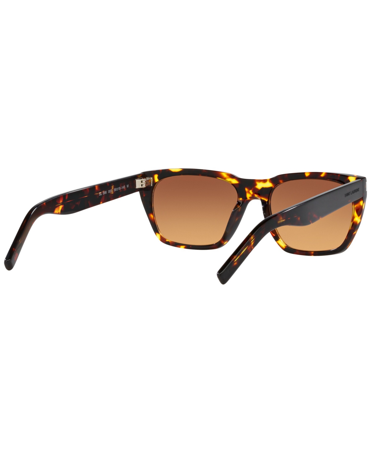 Shop Saint Laurent Men's Sl 598 Sunglasses, Gradient Ys000474 In Tortoise