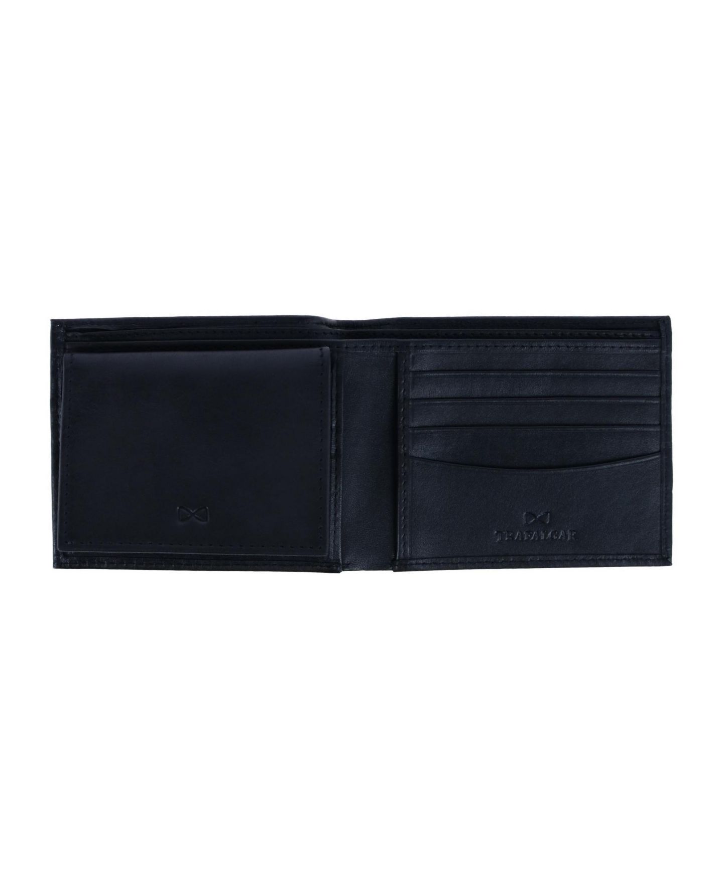 Мужской кошелёк Trafalgar Orion Leather 8-Slot Bi-Fold Wallet with Removable ID Card Case, цвет: Чёрный — фото 3
