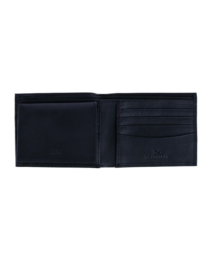 TRAFALGAR Orion Leather 8-Slot Bi-Fold Wallet with Removable ID Card ...
