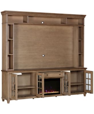 96" Dawnwood 2PC TV Console Set (96" Console and Hutch)