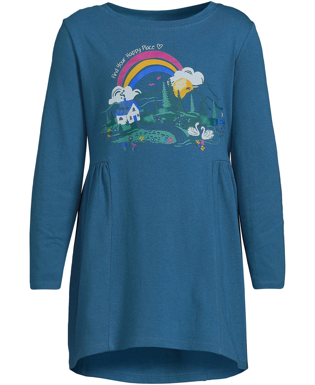 Lands' End Child Girls Long Sleeve Tunic Top