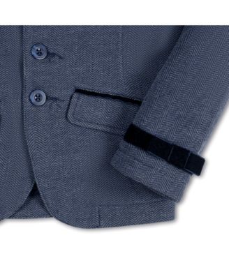 Big Girls Dressy Knit Jacquard Riding Blazer