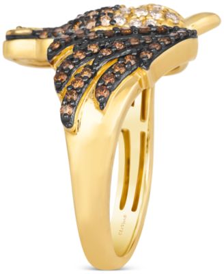 Ombr&eacute;&reg; Chocolate Ombr&eacute; Diamond Horse Ring (5/8 ct. t.w.) in 14k Gold