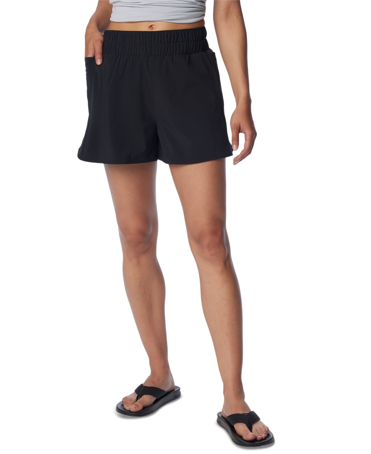 Columbia Women's Tidal Light Lined Mid-Rise Shorts - Cirrus G