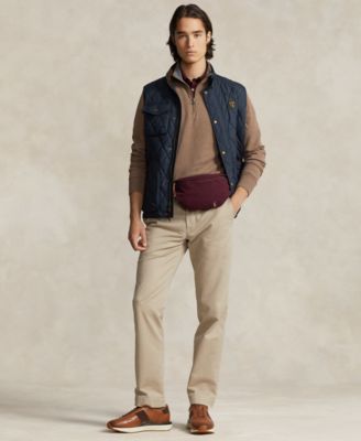 Polo Ralph Lauren - Men's Quilted Vest, Quarter-Zip Pullover, Cotton Polo & Slim Straight Jeans