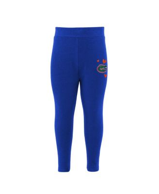 Girls Preschool Gray, Royal Florida Gators Heart to Heart Hoodie and Leggings Set