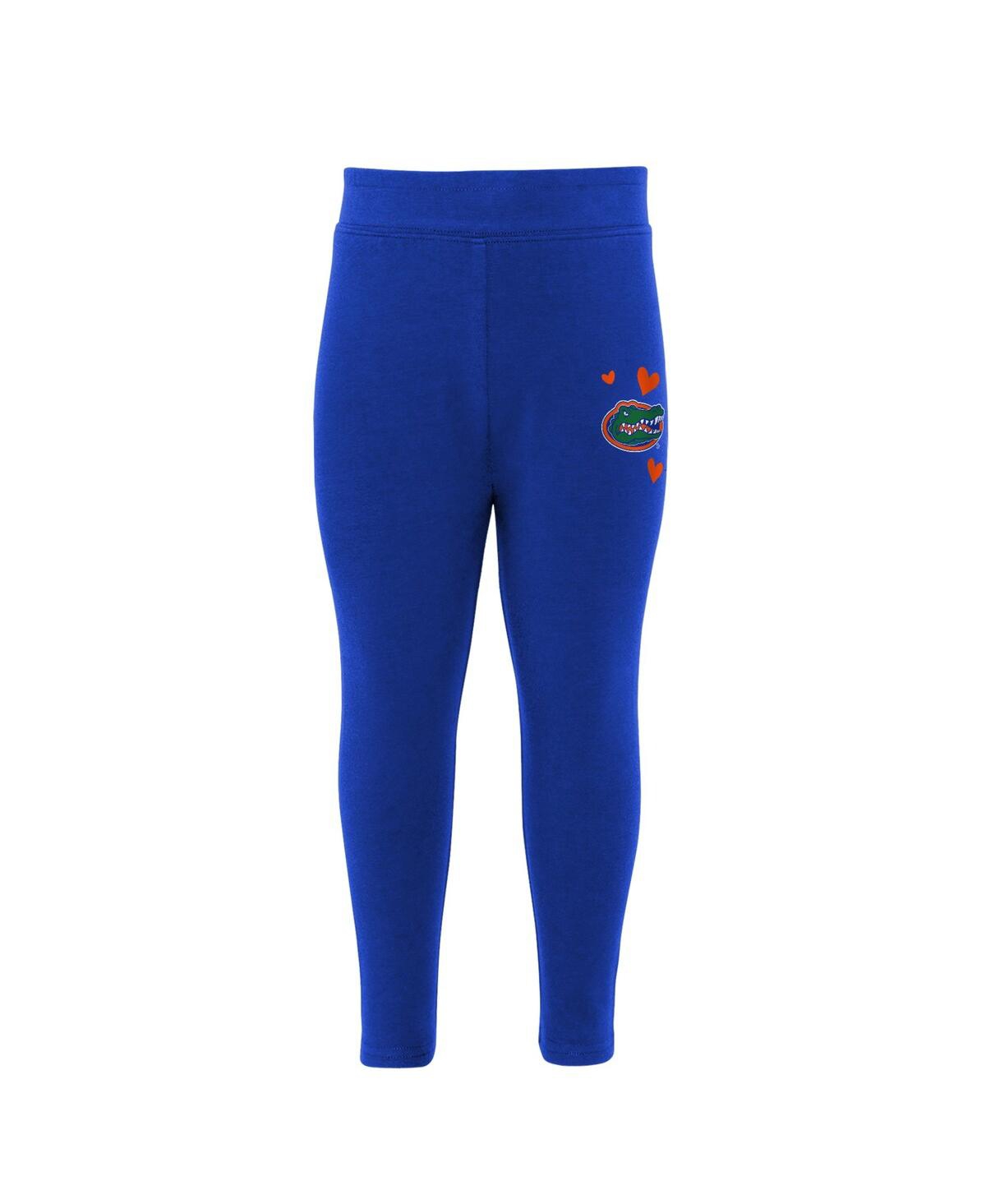 Girls Preschool Royal Florida Gators Heart to Heart Hoodie and Leggings Set - Royal