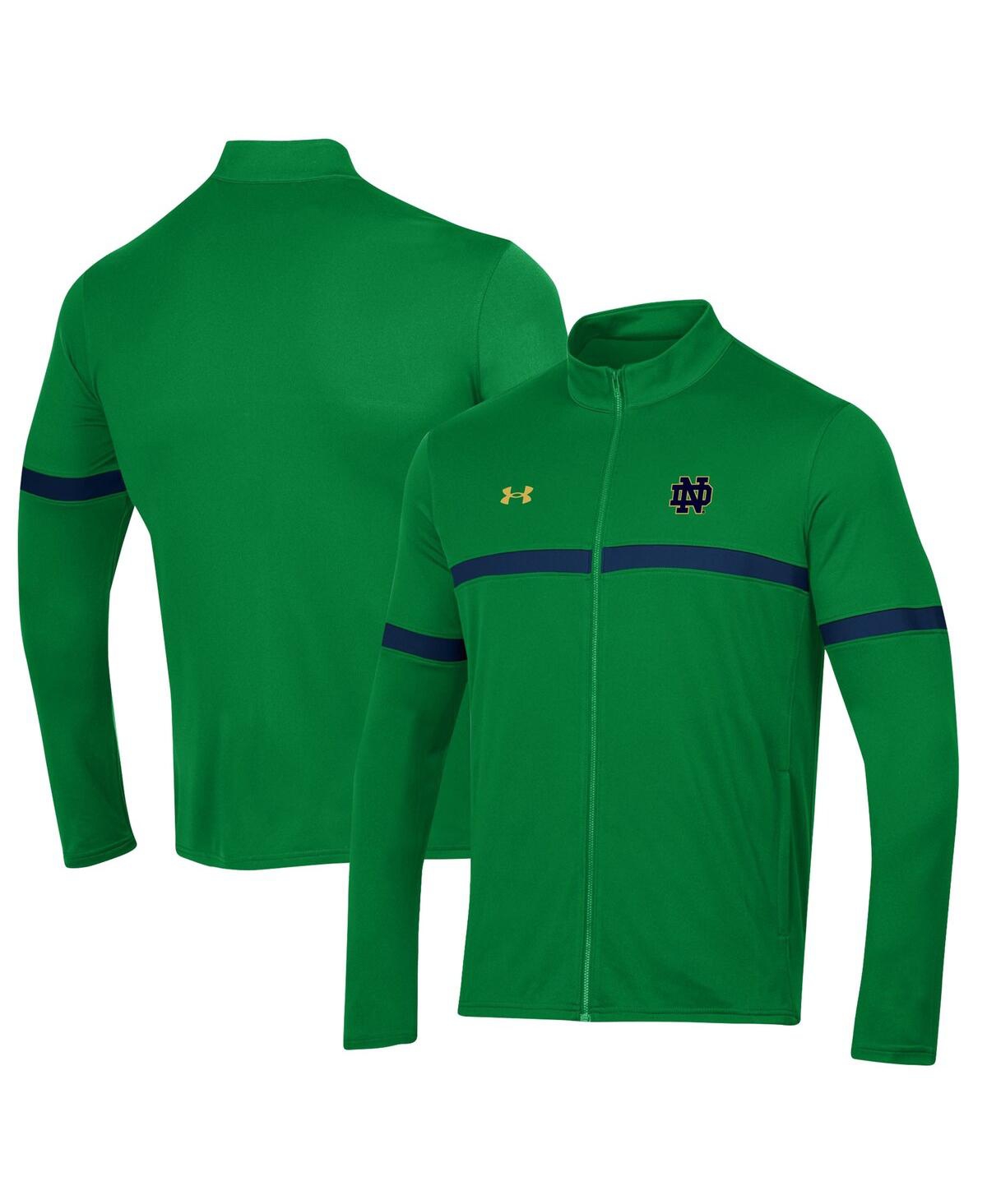 Shop Under Armour Men's  Green Notre Dame Fighting Irish 2023 Assist Warm Up Full-zip Jacket