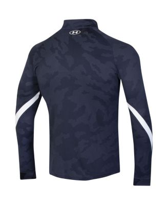 Men's Navy Notre Dame Fighting Irish Gameday Camo Quarter-Zip Top