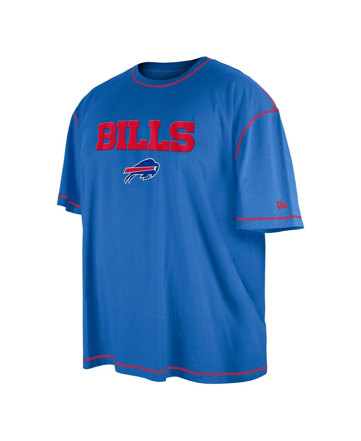 NEW ERA MEN'S NEW ERA ROYAL BUFFALO BILLS THIRD DOWN BIG AND TALL PUFF PRINT T-SHIRT 