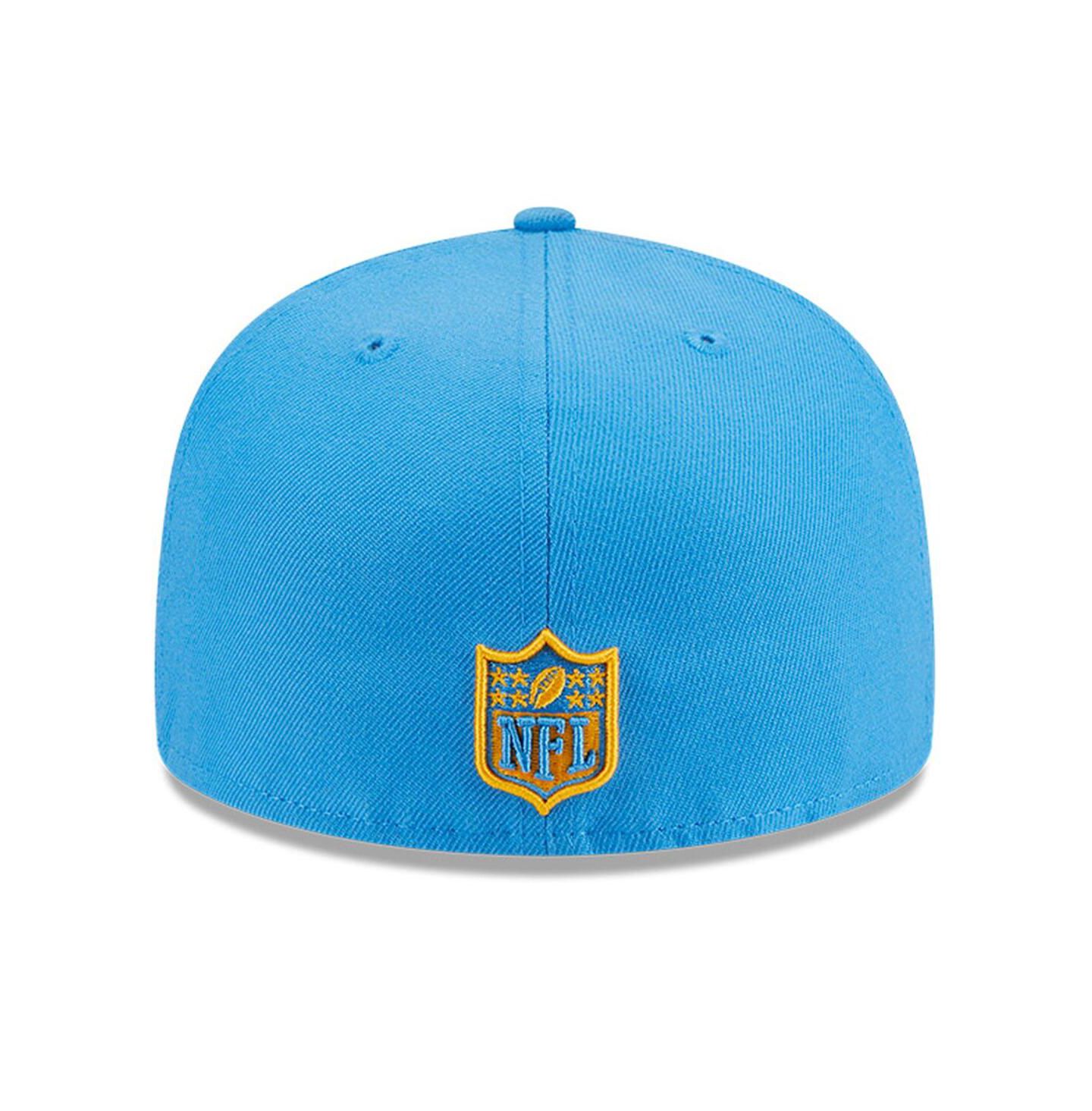 Мужская кепка New Era Powder Blue Los Angeles Chargers Main Patch 59FIFTY Fitted Hat — фото 4