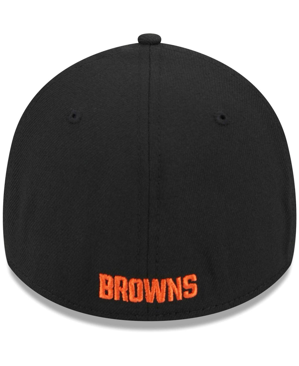 NEW ERA MEN'S NEW ERA BLACK CLEVELAND BROWNS MAIN 39THIRTY FLEX HAT 