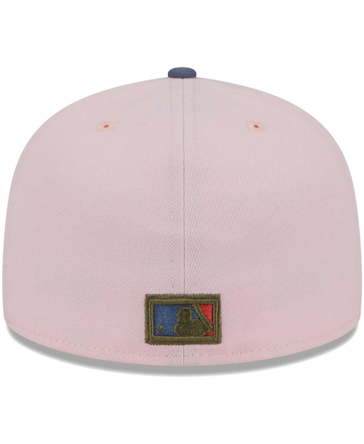 Men's New Era Blue Detroit Tigers Olive Undervisor 59FIFTY Fitted Hat - Blue